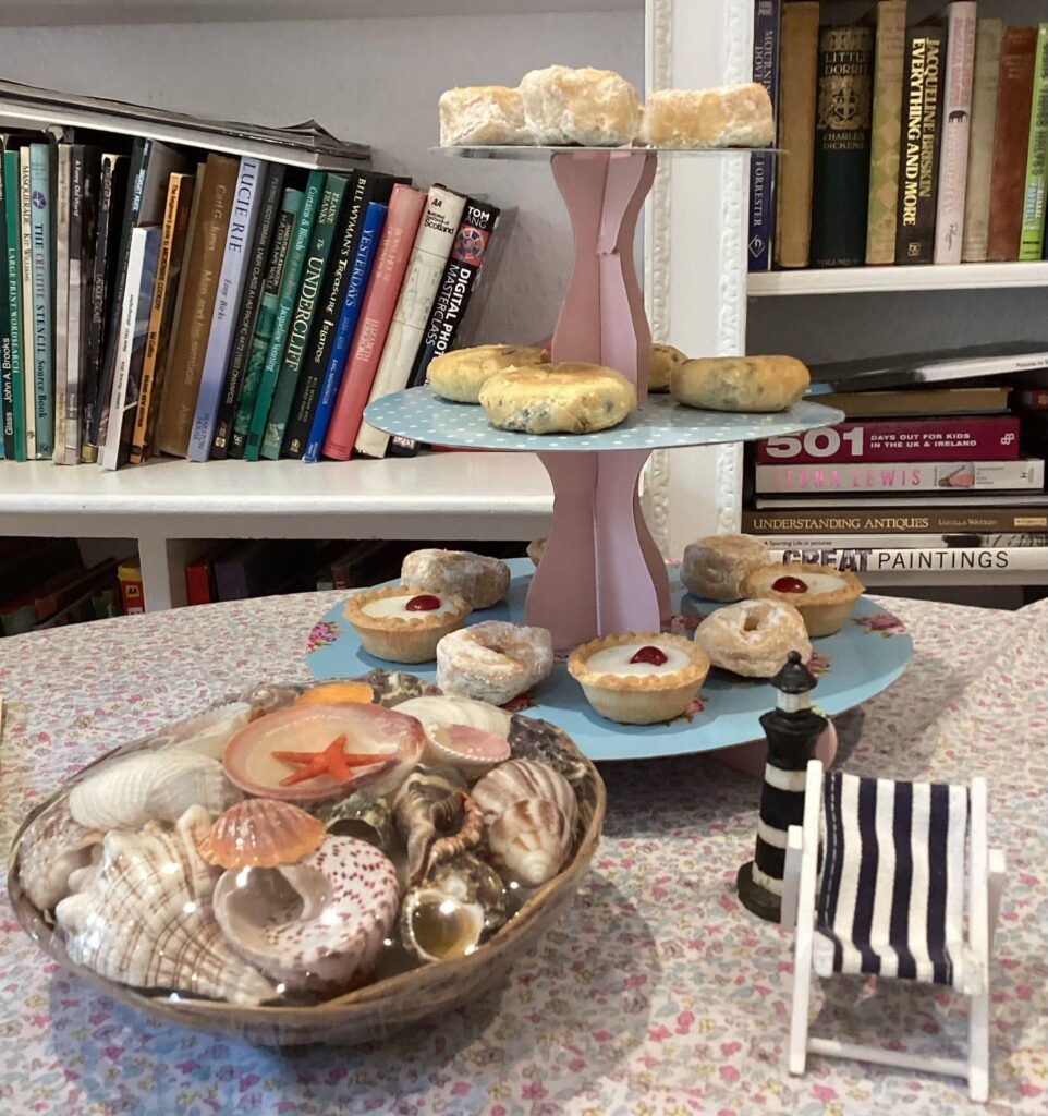 All ready for the Seaside Afternoon Tea.