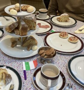 Italian themed afternoon tea.